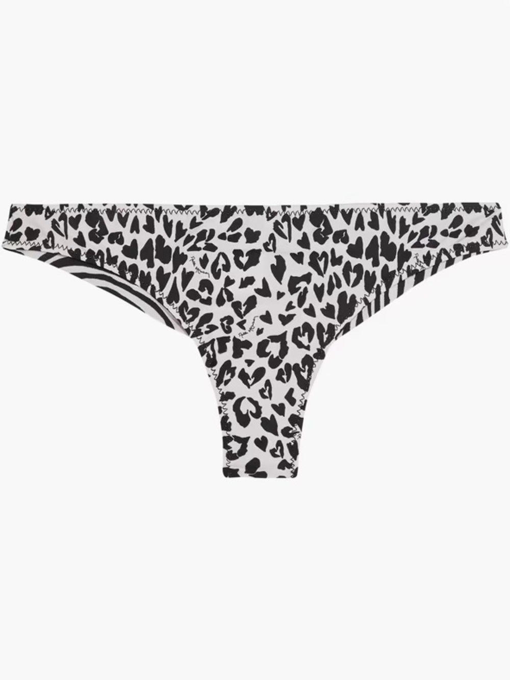 NWT Stella McCartney ‘Printed Low-Rise Bikini Briefs’ in “Ivory/Black Animal” L